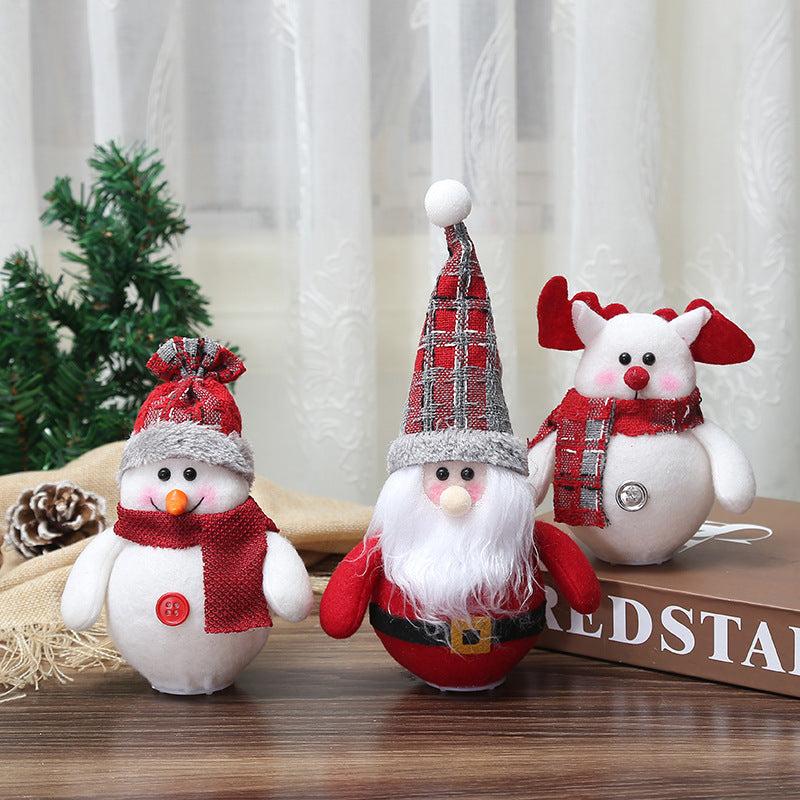 ELITE CASA LED Santa Claus Snowman Ornaments Image