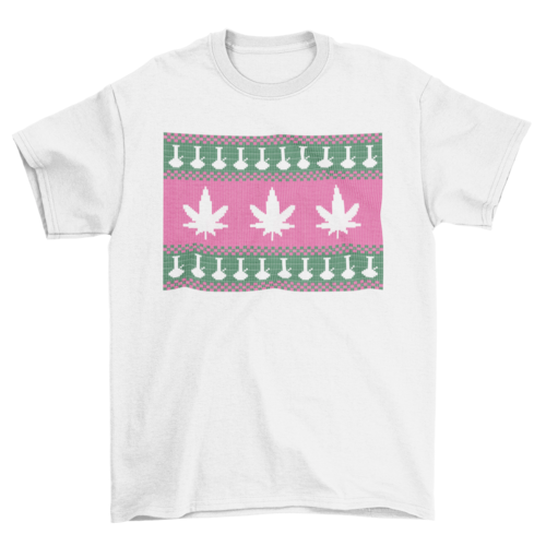 ELITE CASA Weed Bong Ugly Sweater Tee