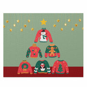 ELITE CASA Christmas Ugly Sweater Tree Puzzle 500-Piece
