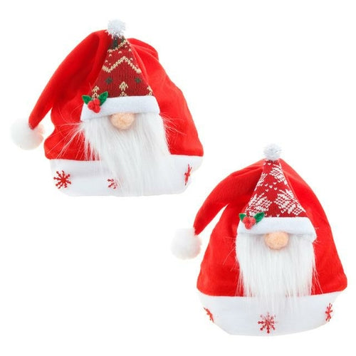 ELITE CASA Christmas Plush Hats 2-Pack