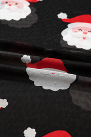 ELITE CASA Santa Mesh Christmas Top