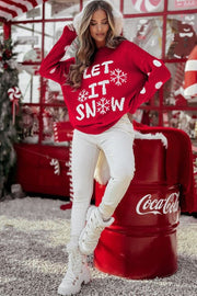 ELITE CASA LET IT SNOW Holiday Sweater