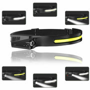 ELITE CASA COB LED USB Rechargeable Headlamp Torch
