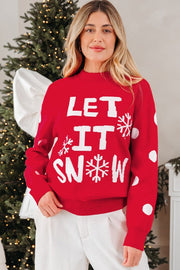 ELITE CASA LET IT SNOW Holiday Sweater