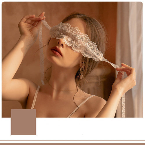 Erotic Lingerie Lace Perspective Embroidered Hollow Eye Mask