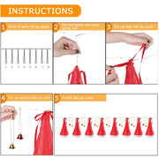 ELITE CASA Glowing Christmas Hats String Lights