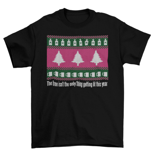 ELITE CASA Christmas Ugly Sweater Tee