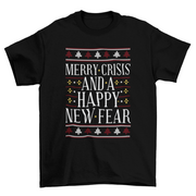 ELITE CASA Merry Crisis Ugly Sweater Tee