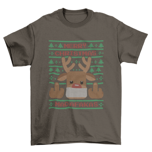 ELITE CASA Ugly Sweater Reindeer Tee