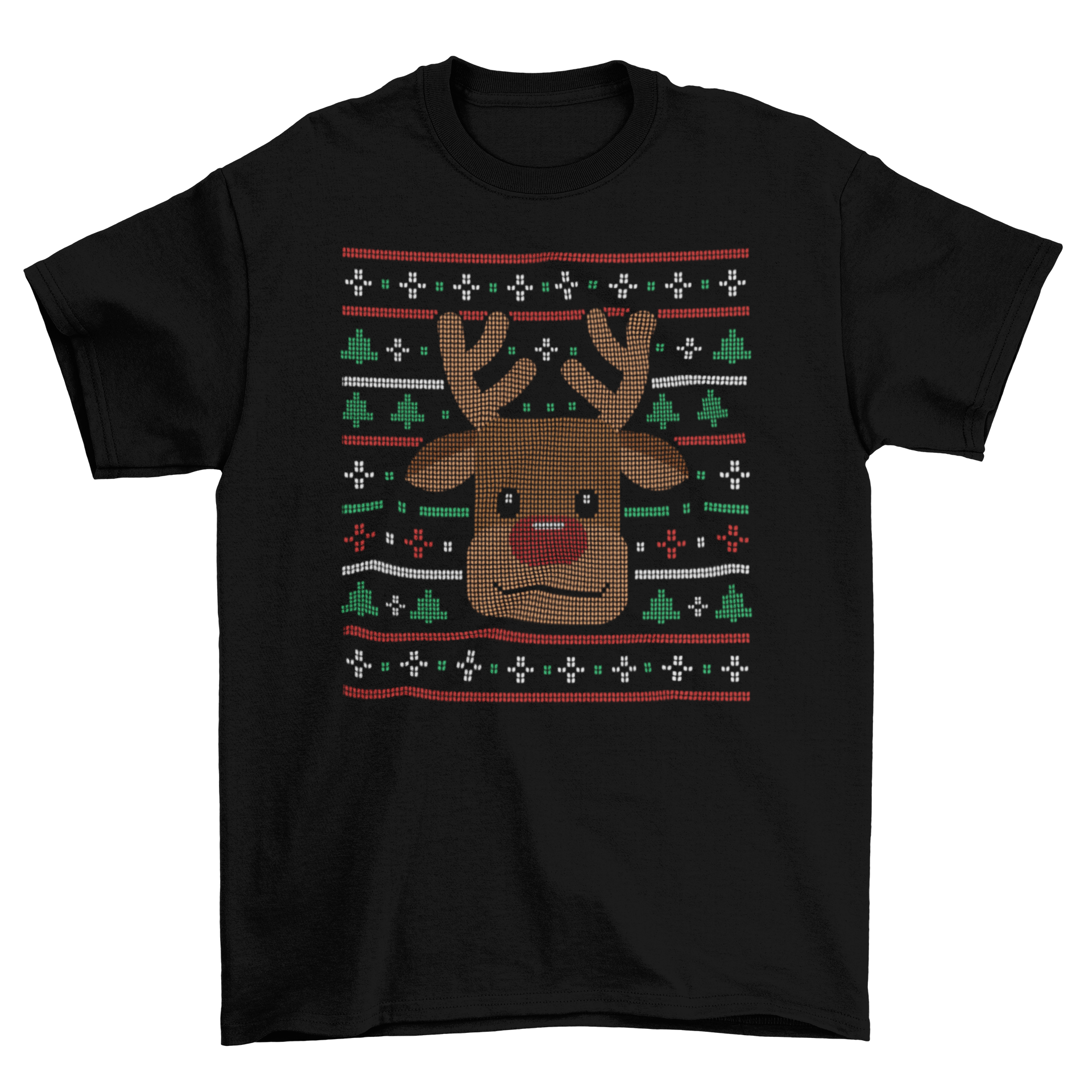 ELITE CASA Reindeer Ugly Sweater T-Shirt