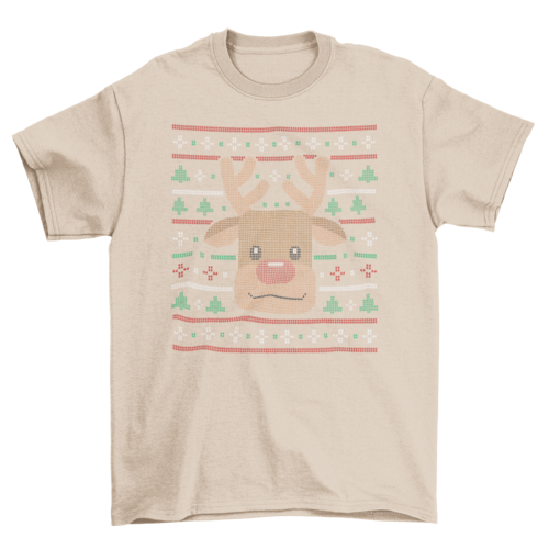ELITE CASA Reindeer Ugly Sweater T-Shirt