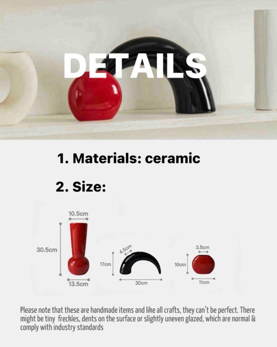 Bauhaus Style Ceramic Art Deco Vase