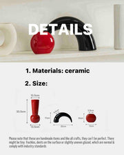 Bauhaus Style Ceramic Art Deco Vase