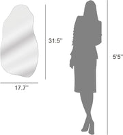 Irregular Asymmetrical Decorative Wall Mirror 31.5 x 17.7