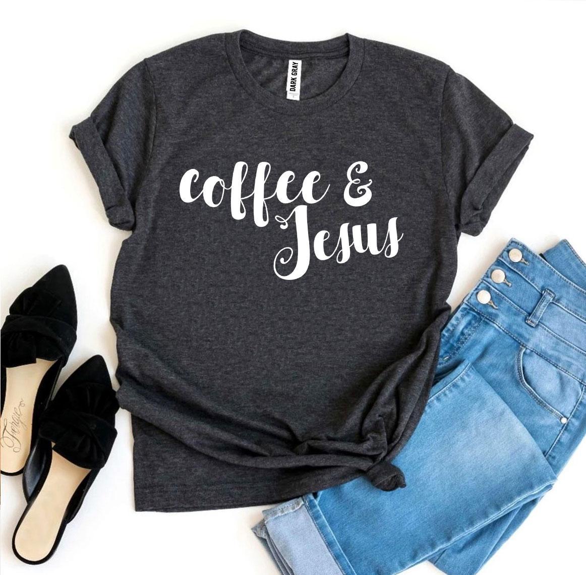 ELITE CASA Coffee And Jesus T-shirt Image