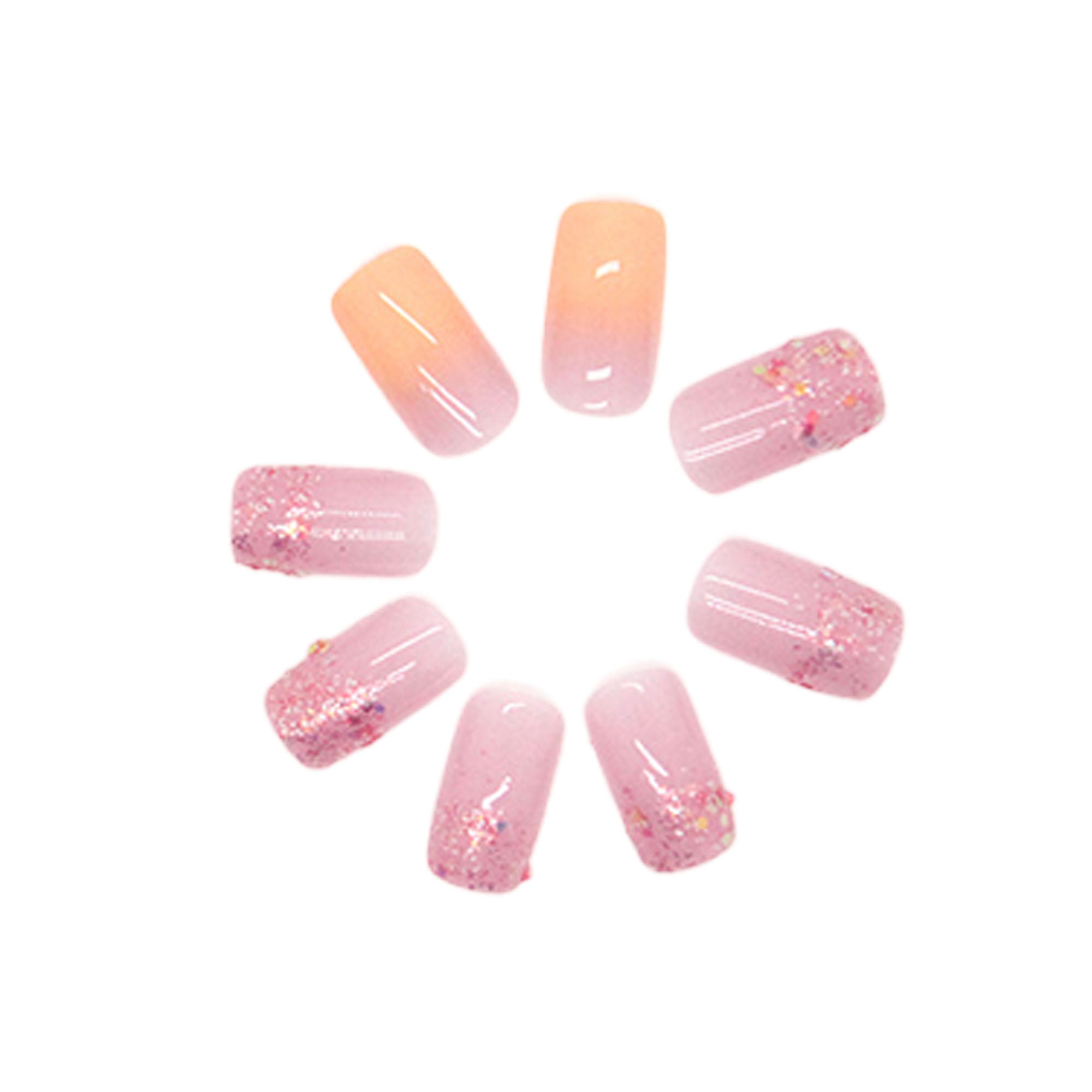 Press On Nails Kit with Glue and gel stickers Reusable Tips