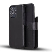 Full Leather Coating Detachable Wallet Case for Apple iPhone 13 Series